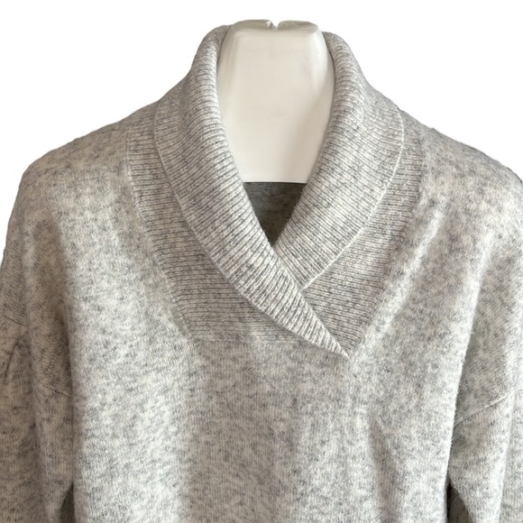 Madewell Vinson Shawl-Collar wool blend Sweater - Picture 3 of 9